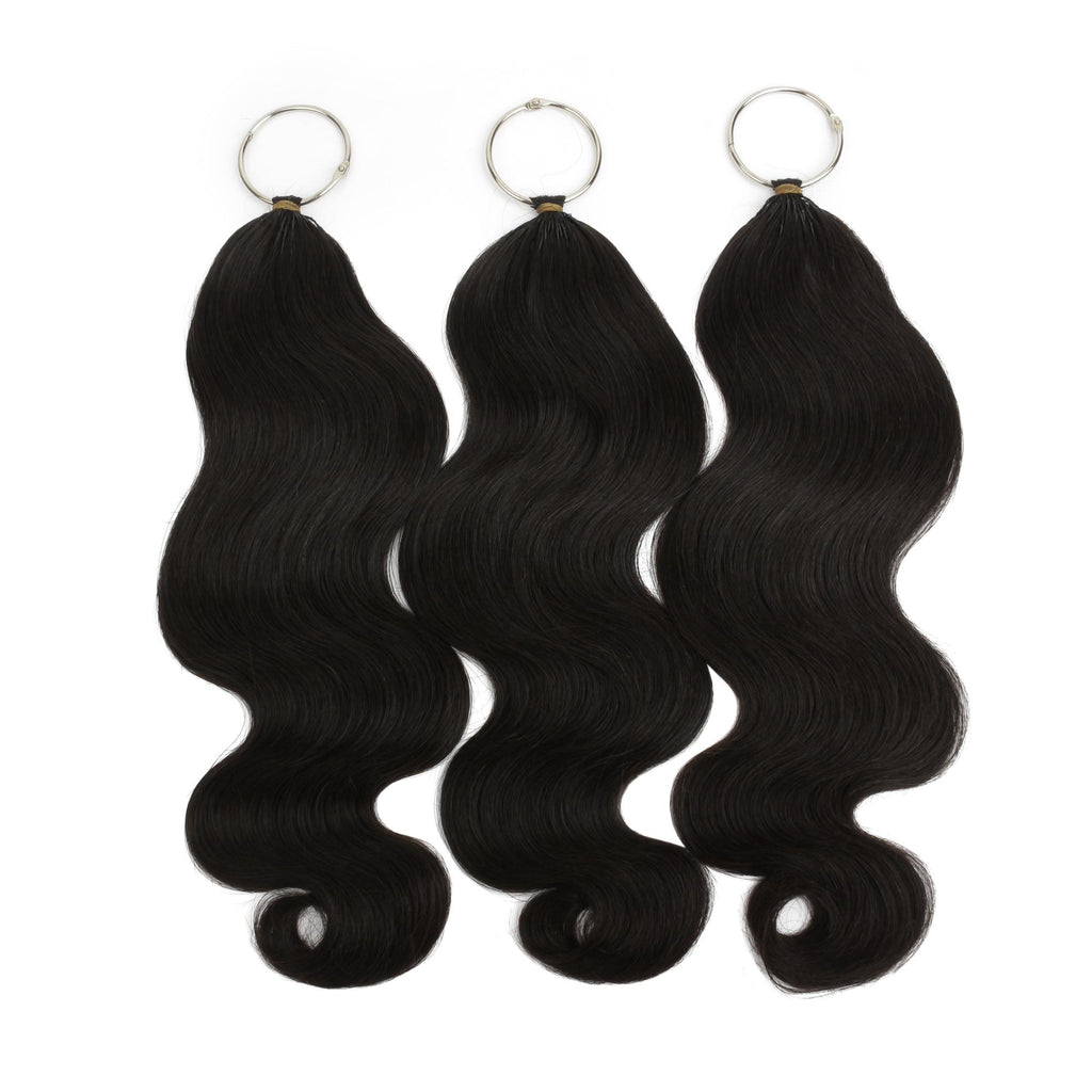 16" Body Wave Feather Crochet Human Hair - Private Label