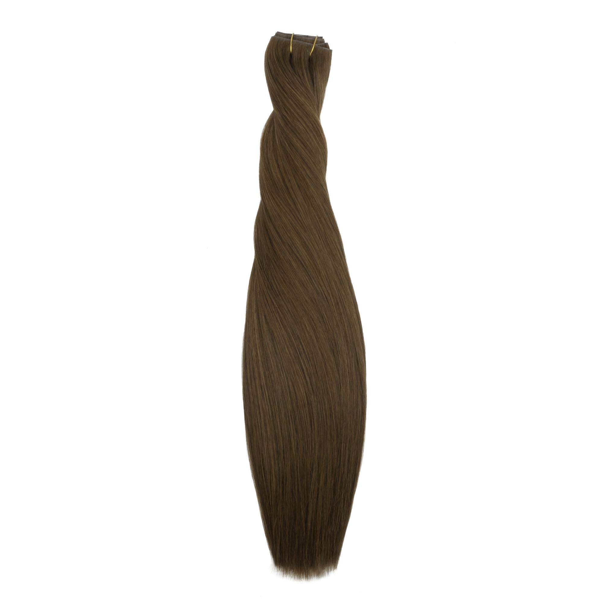 16" Chocolate Brown Invisible Clip - ins (140g) - Private Label