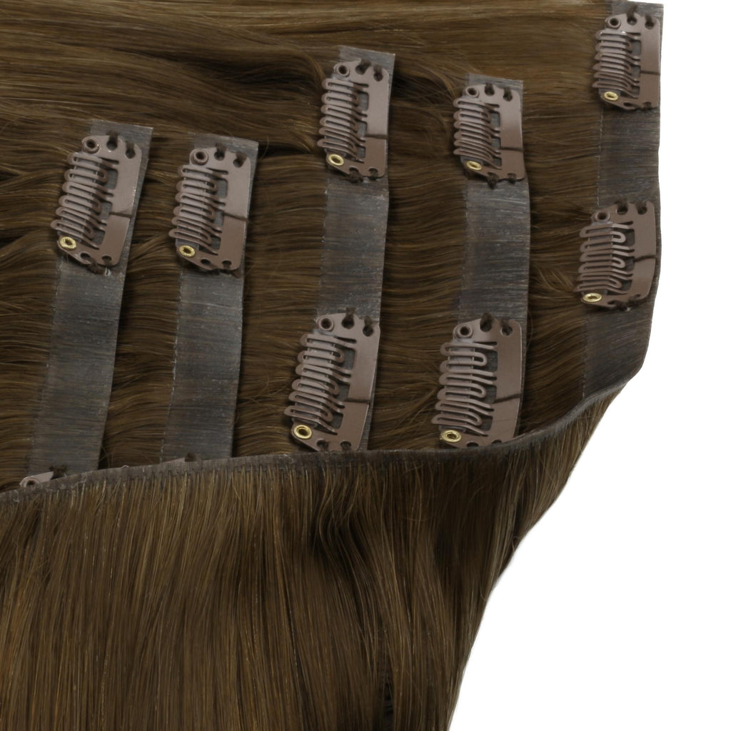 16" Chocolate Brown Invisible Clip - ins (140g) - Private Label