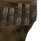16" Chocolate Brown Invisible Clip - ins (140g) - Private Label