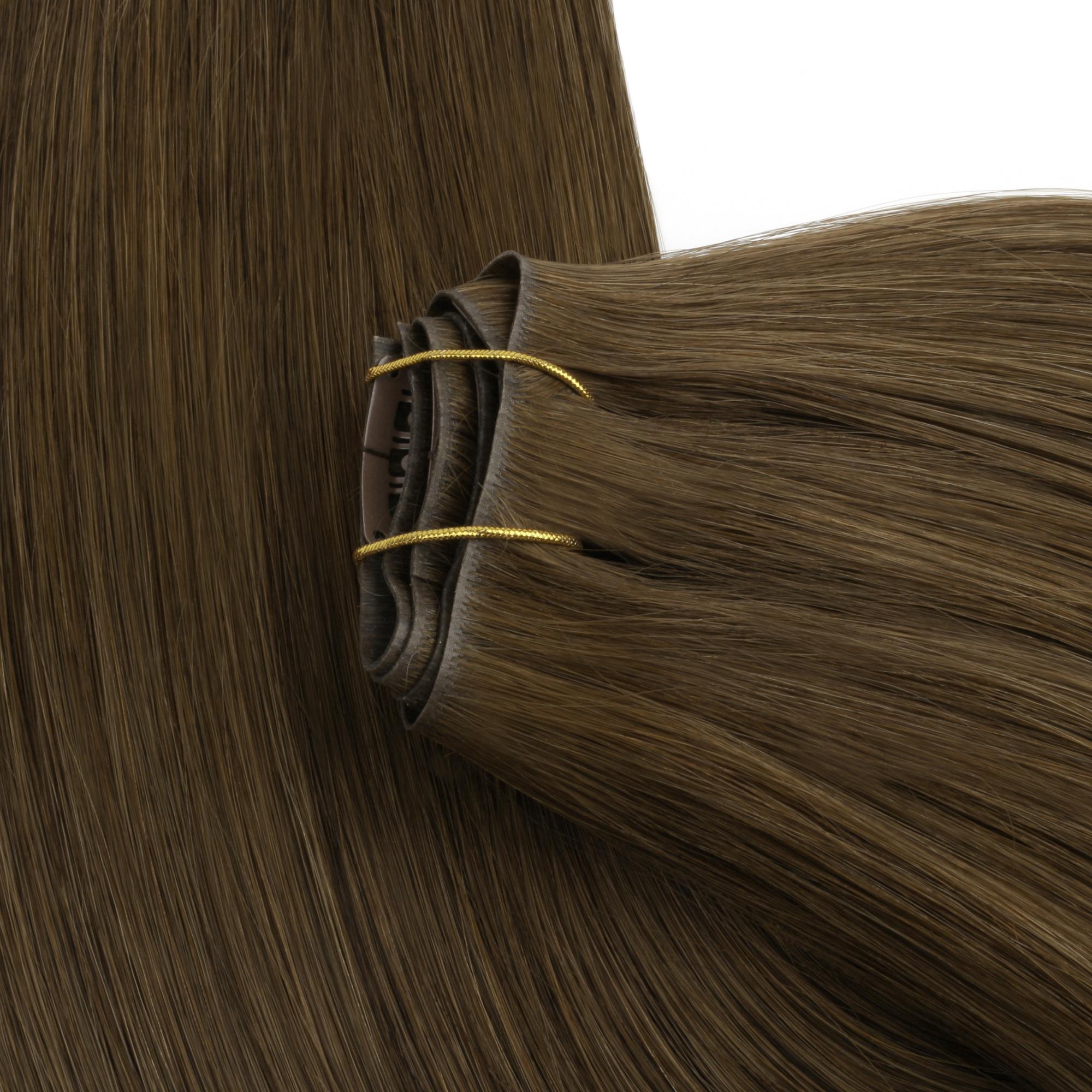 16" Chocolate Brown Invisible Clip - ins (140g) - Private Label