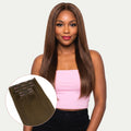 16" Chocolate Brown Invisible Clip - ins (140g) - Private Label