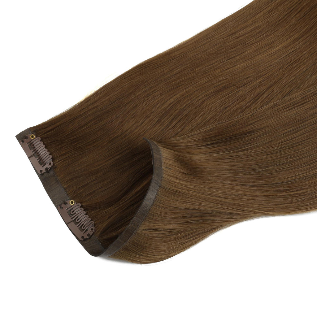 16" Chocolate Brown Seamless Clip - ins (140g) - Private Label