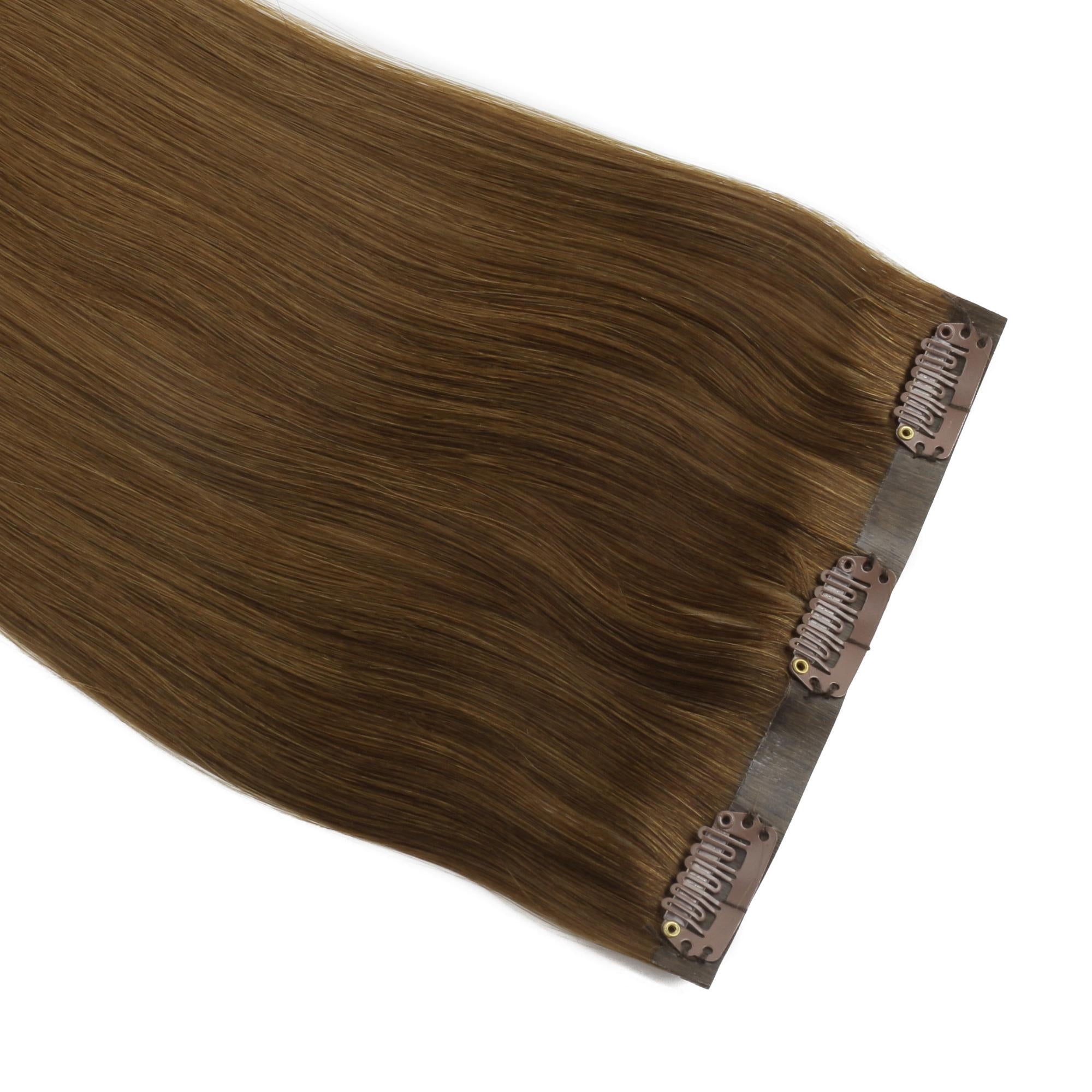 16" Chocolate Brown Seamless Clip - ins (140g) - Private Label