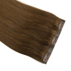 16" Chocolate Brown Seamless Clip - ins (140g) - Private Label