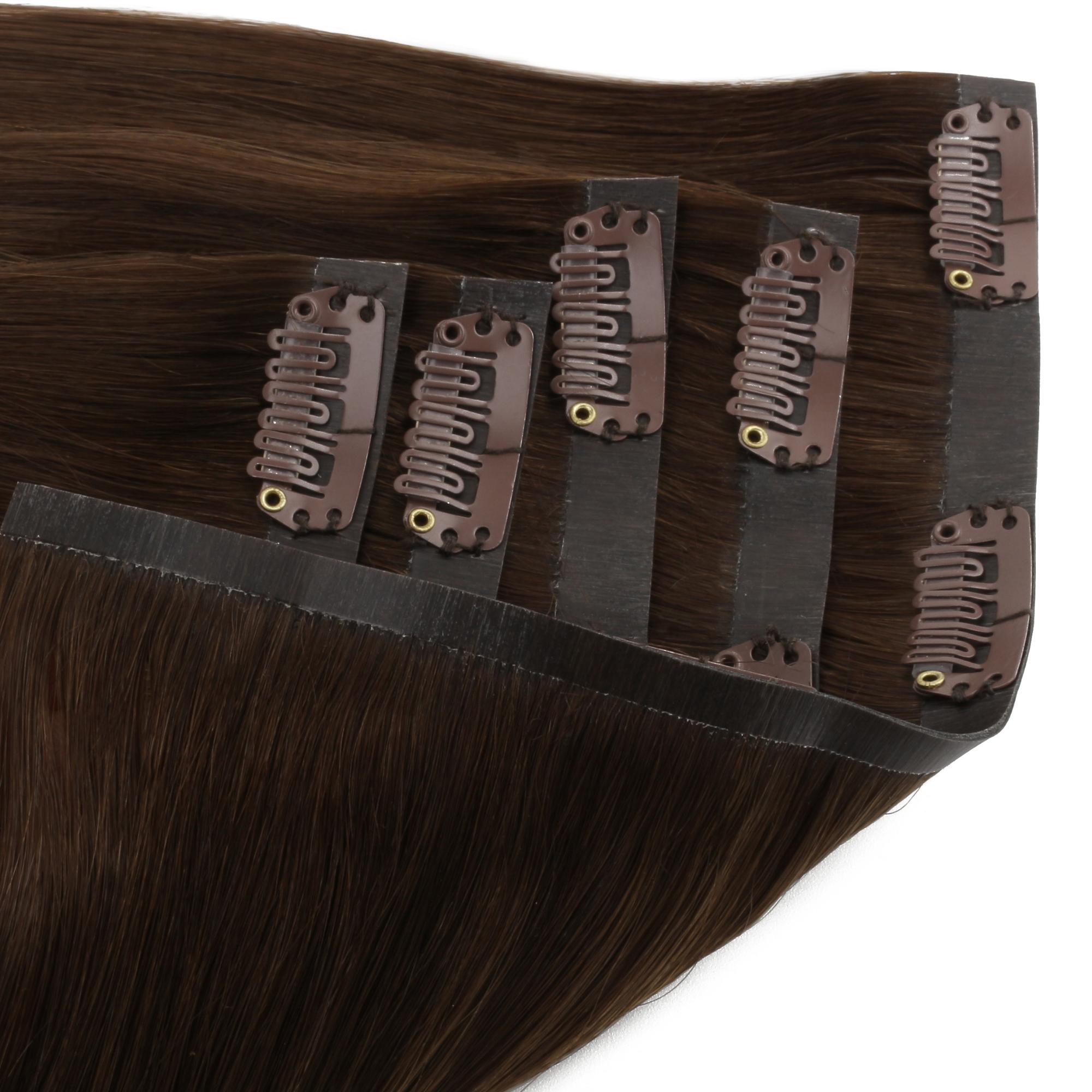 16" Dark Brown Seamless Clip - ins (140g) - Private Label
