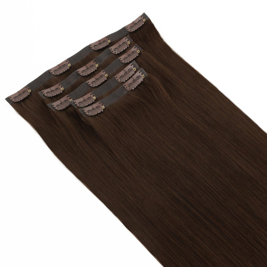 16" Dark Brown Seamless Clip - ins (140g) - Private Label