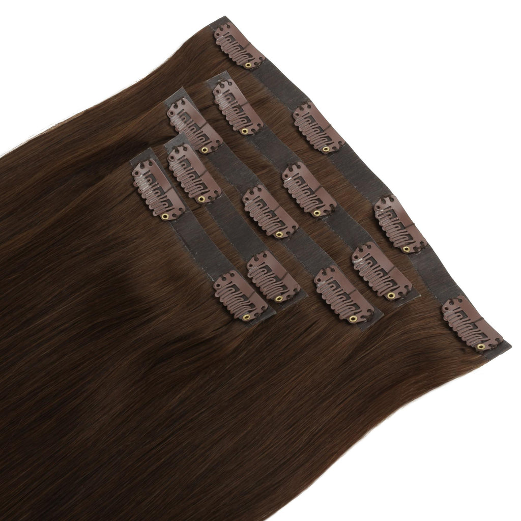 16" Dark Brown Seamless Clip - ins (140g) - Private Label