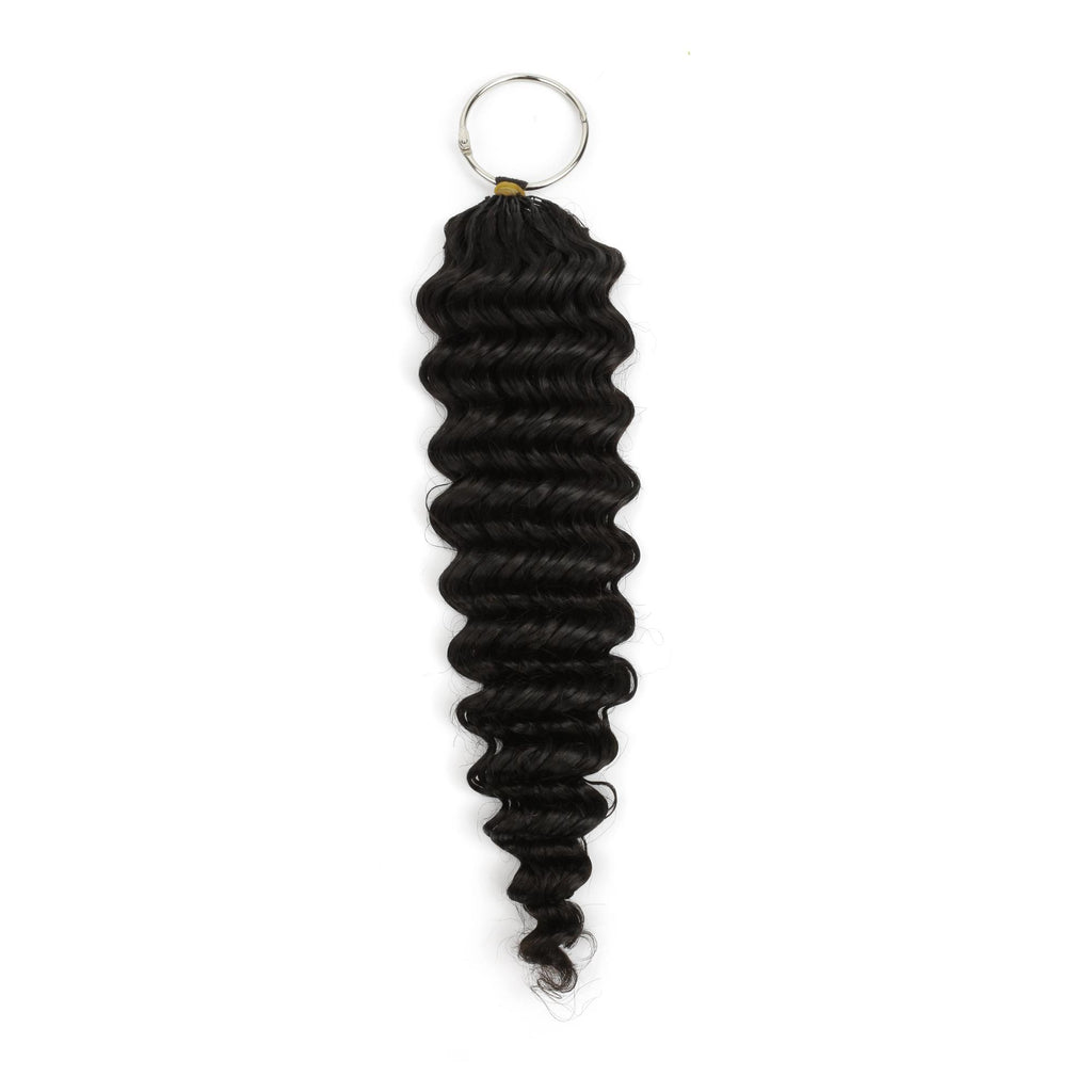 16" Deep Wave Feather Crochet Human Hair - Private Label