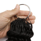 16" Deep Wave Feather Crochet Human Hair - Private Label