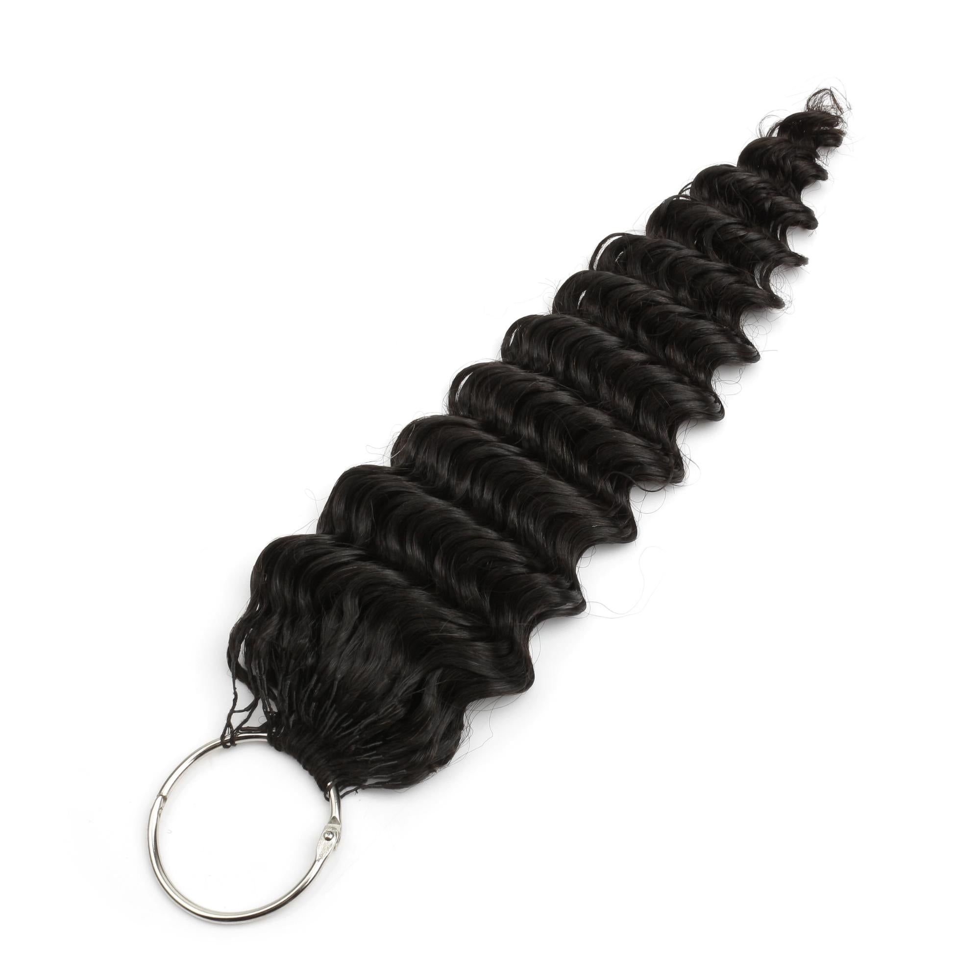 16" Deep Wave Feather Crochet Human Hair - Private Label