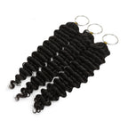 16" Deep Wave Feather Crochet Human Hair - Private Label