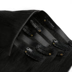 16" Jet Black Invisible Clip - ins (140g) - Private Label