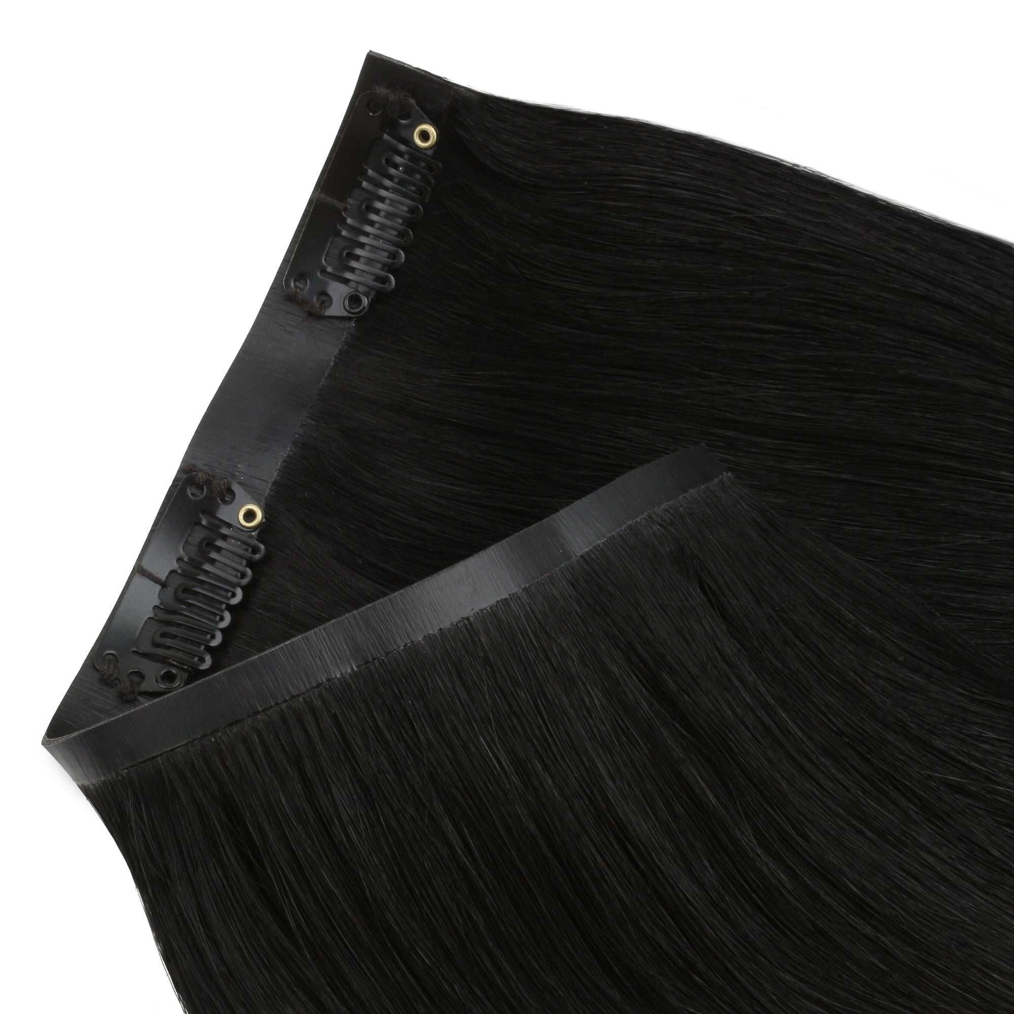 16" Jet Black Seamless Clip - ins (140g) - Private Label
