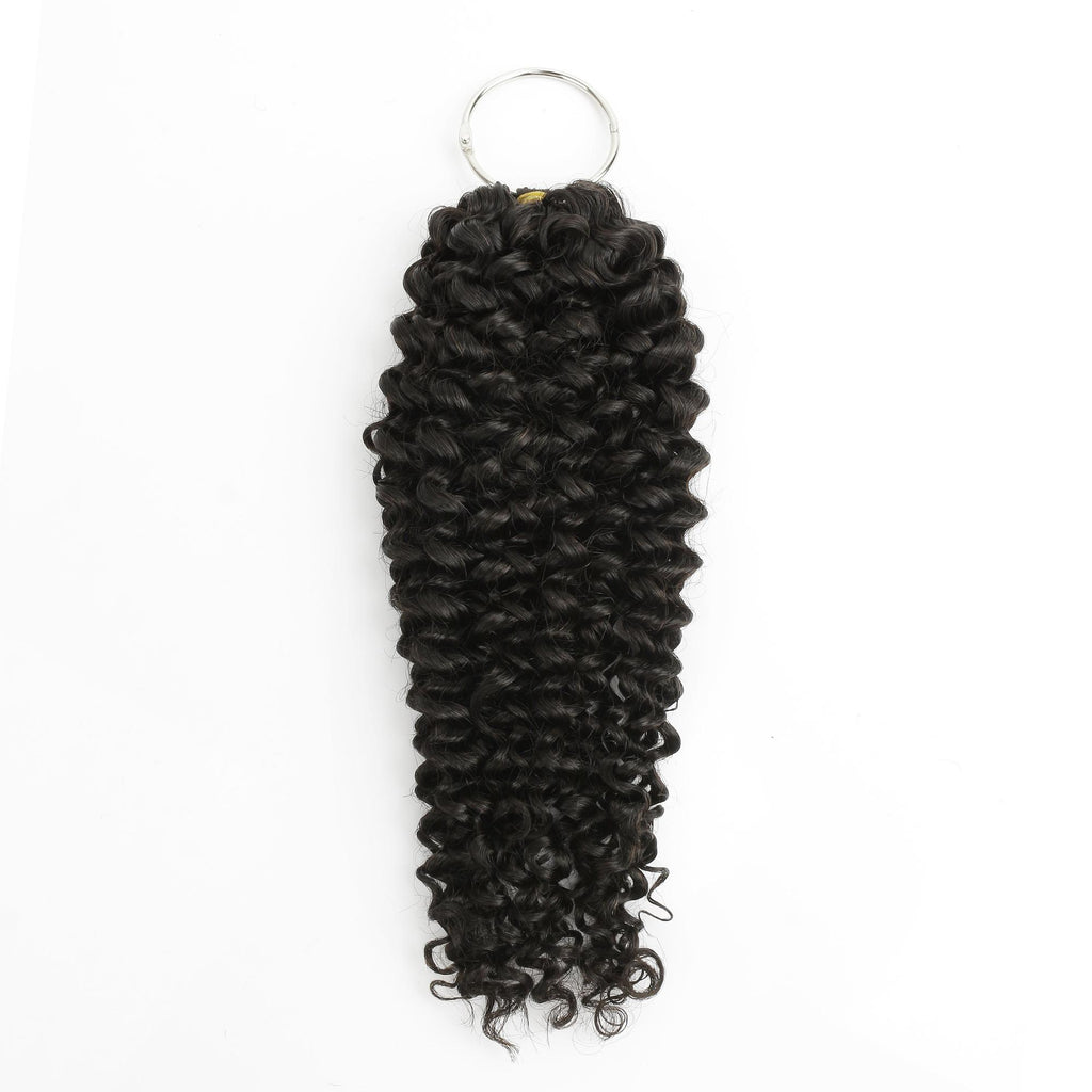 16" Kinky Curly Feather Crochet Human Hair - Private Label