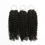 16" Kinky Curly Feather Crochet Human Hair - Private Label