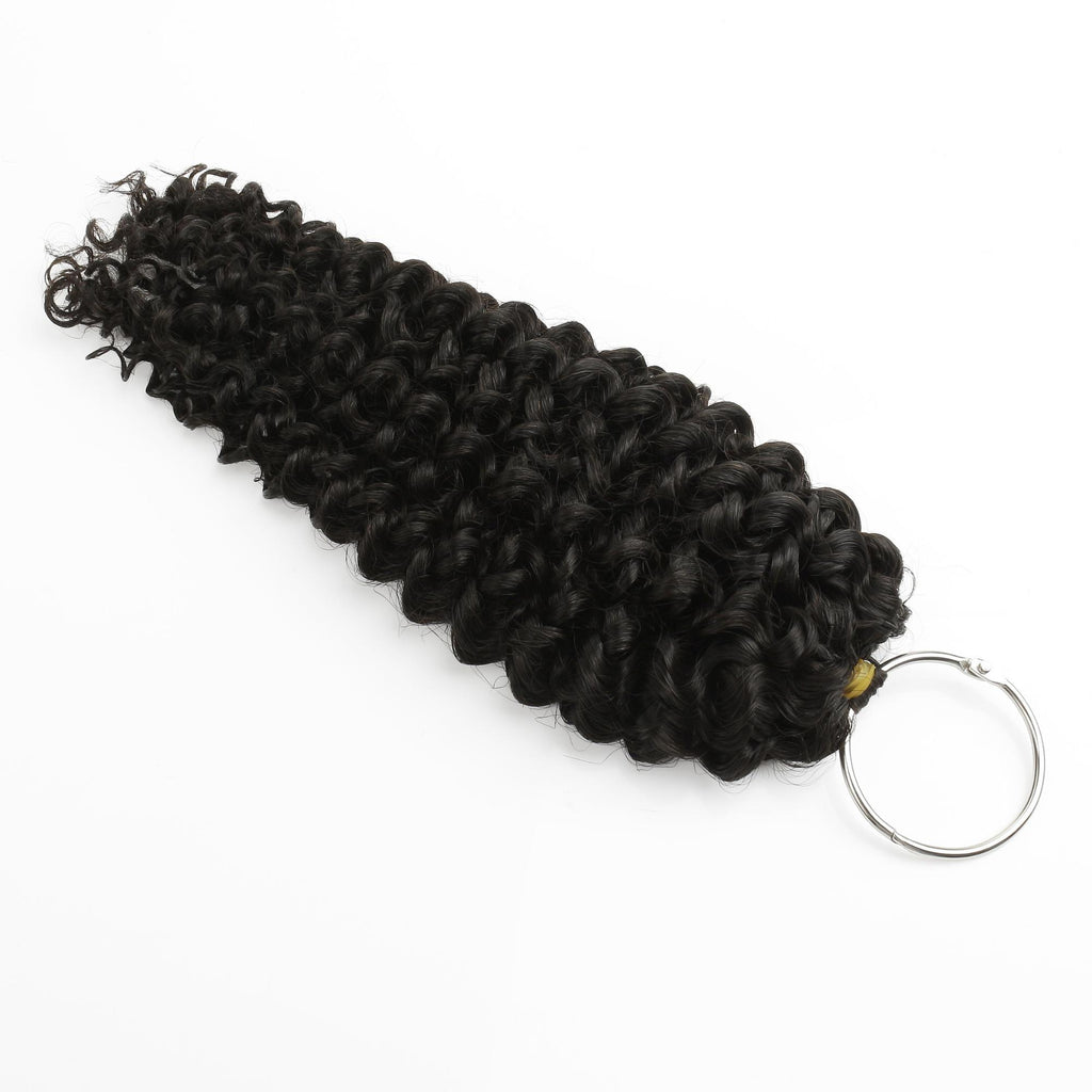 16" Kinky Curly Feather Crochet Human Hair - Private Label