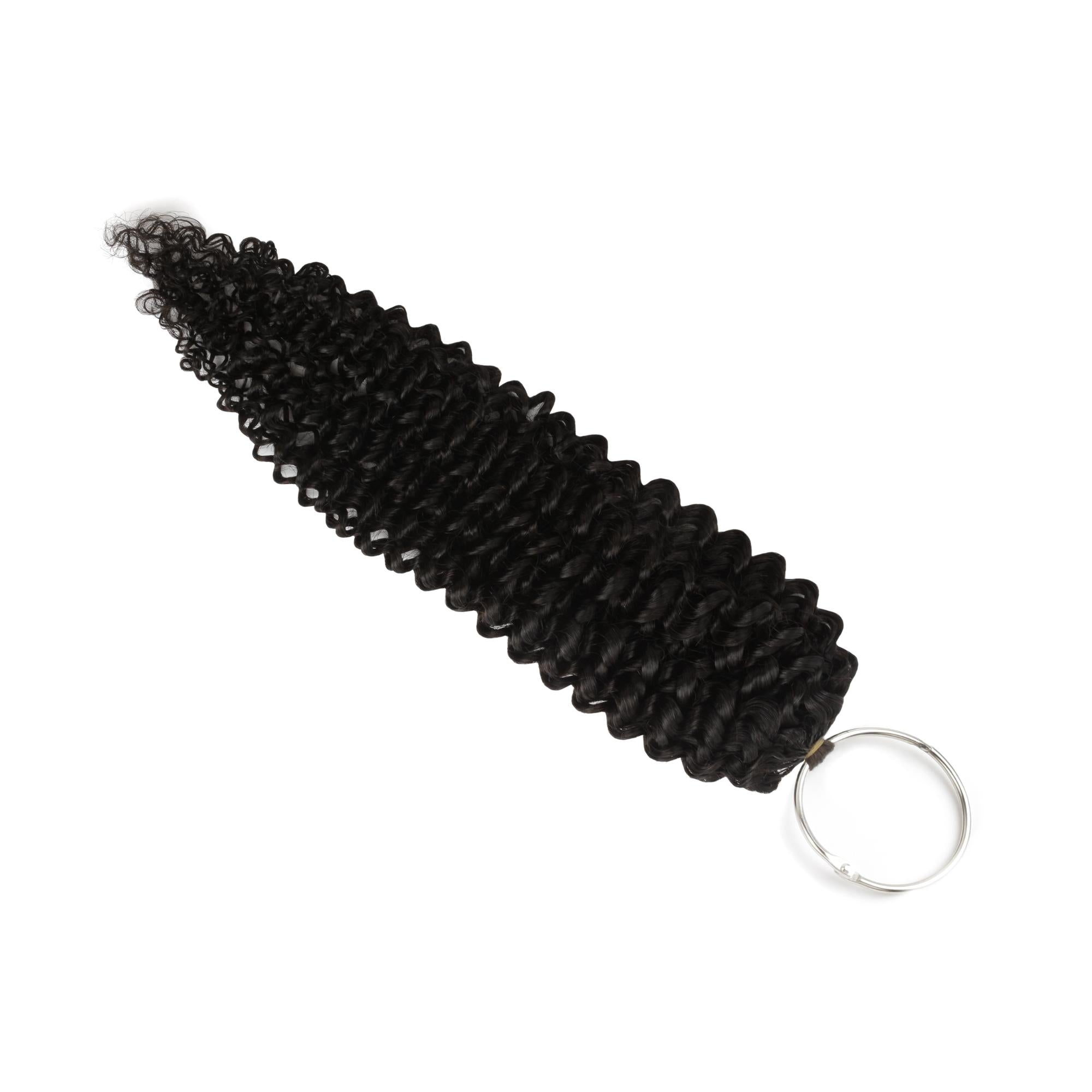 16" Kinky Curly Feather Crochet Human Hair - Private Label