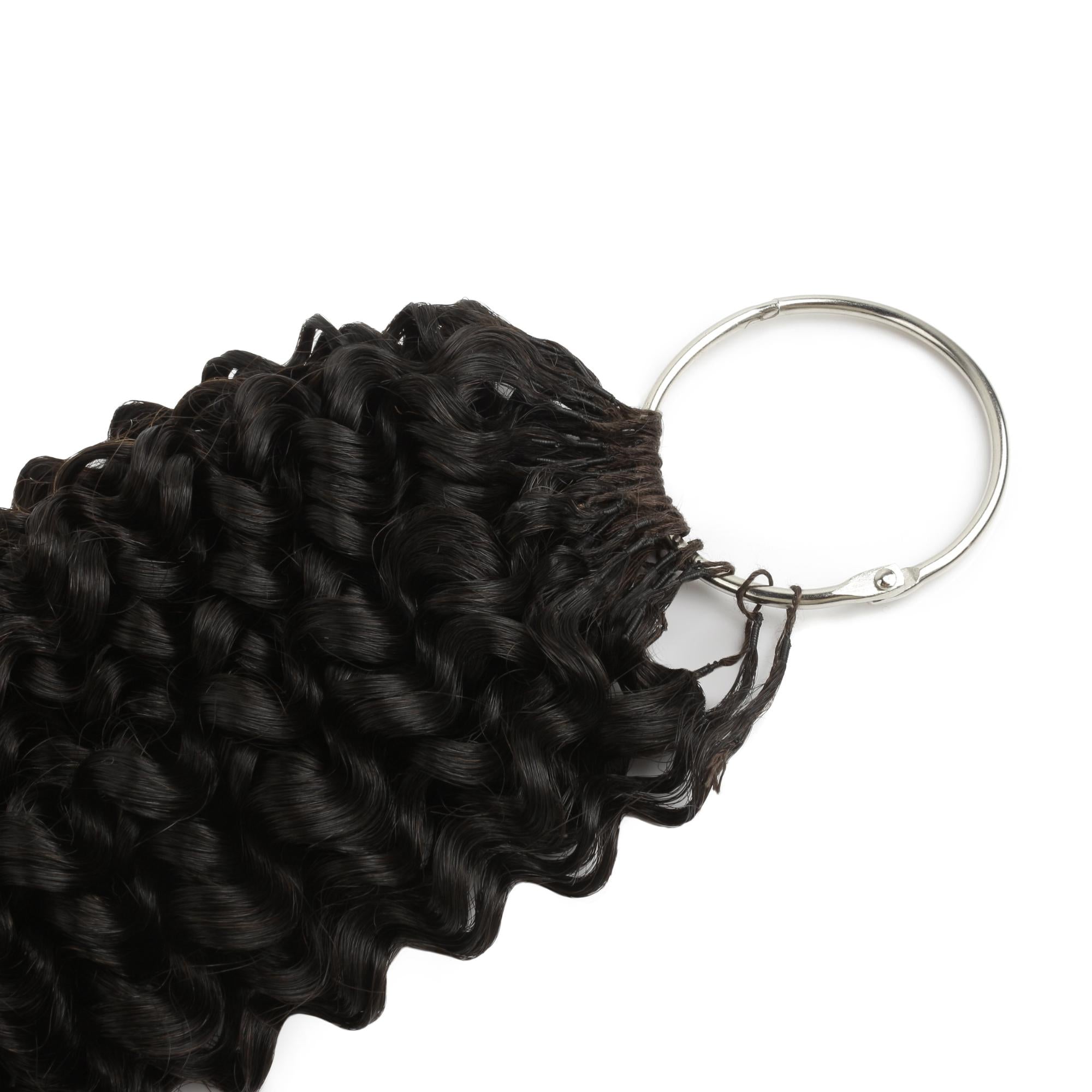 16" Kinky Curly Feather Crochet Human Hair - Private Label