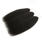 16" Kinky Straight Feather Crochet Human Hair - Private Label