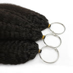 16" Kinky Straight Feather Crochet Human Hair - Private Label