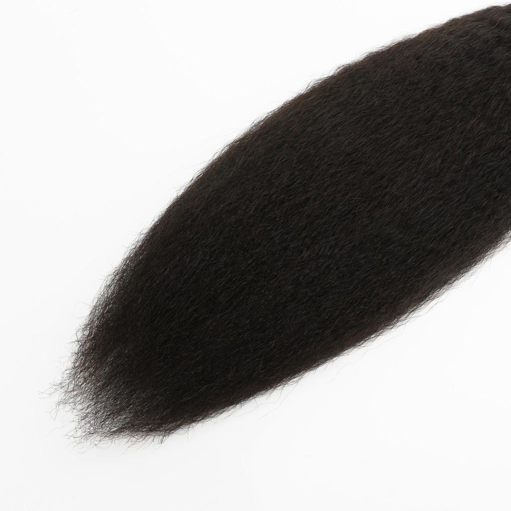 16" Kinky Straight Feather Crochet Human Hair - Private Label