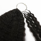 16" Kinky Straight Feather Crochet Human Hair - Private Label