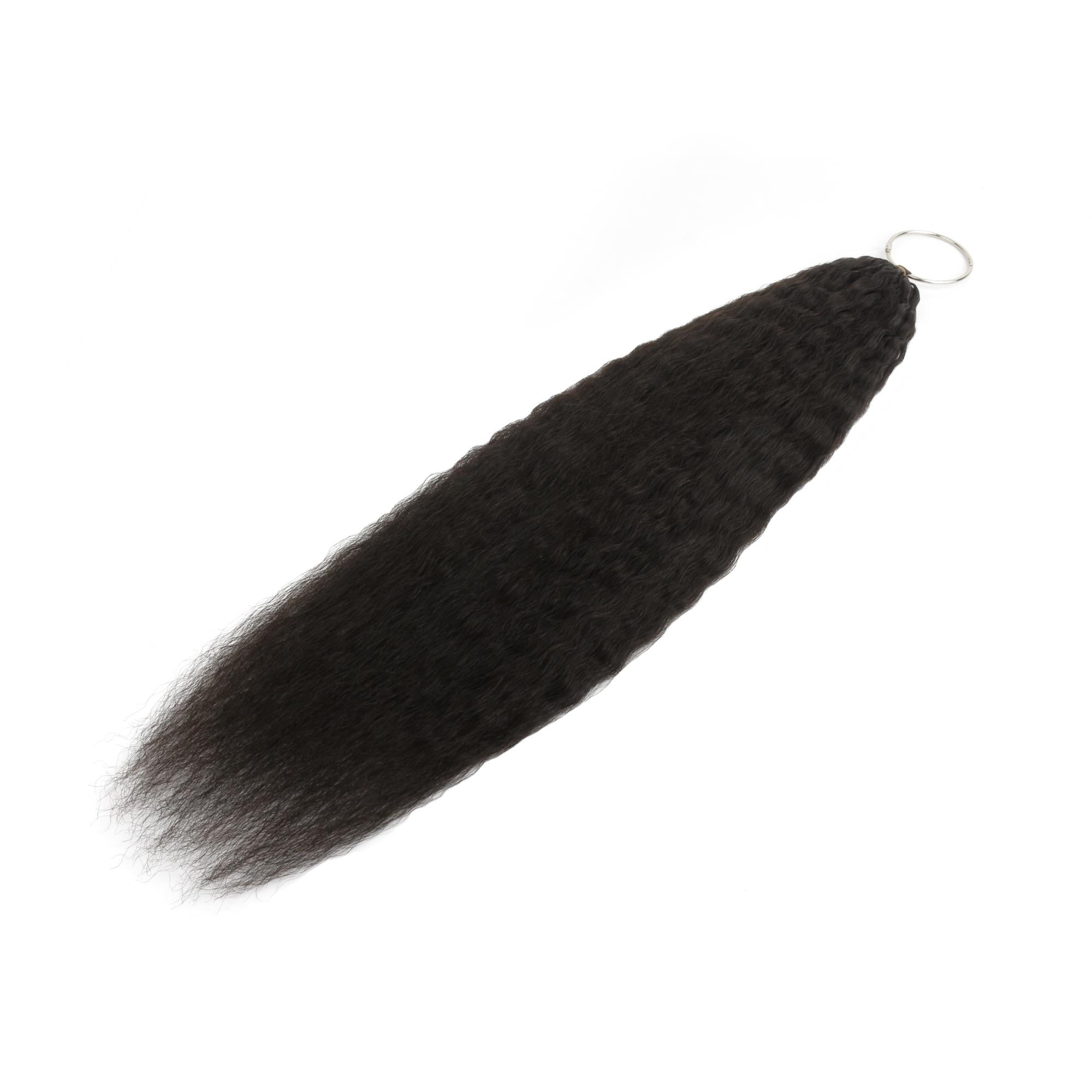 16" Kinky Straight Feather Crochet Human Hair - Private Label