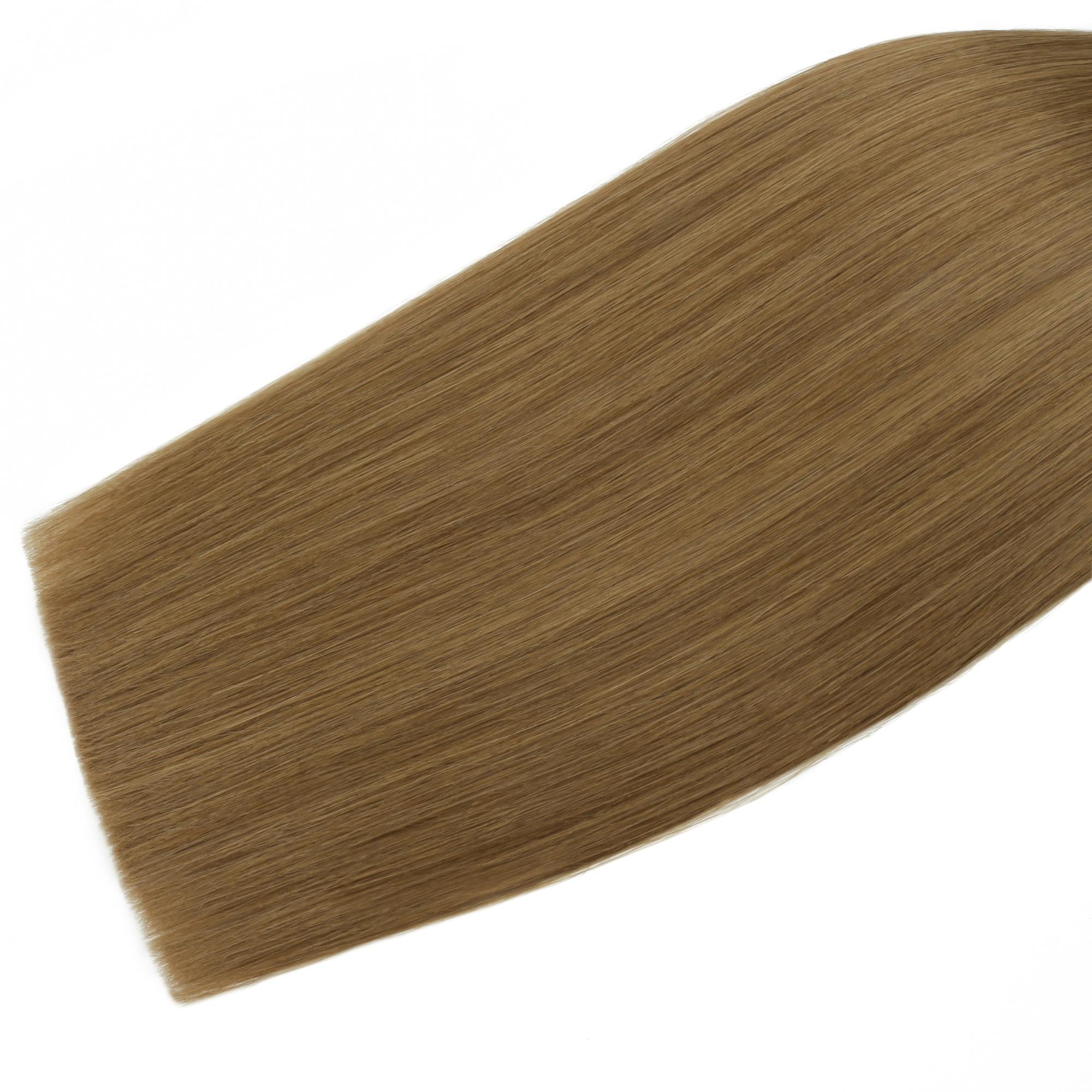 16" Medium Chestnut Brown Invisible Clip - ins (140g) - Private Label