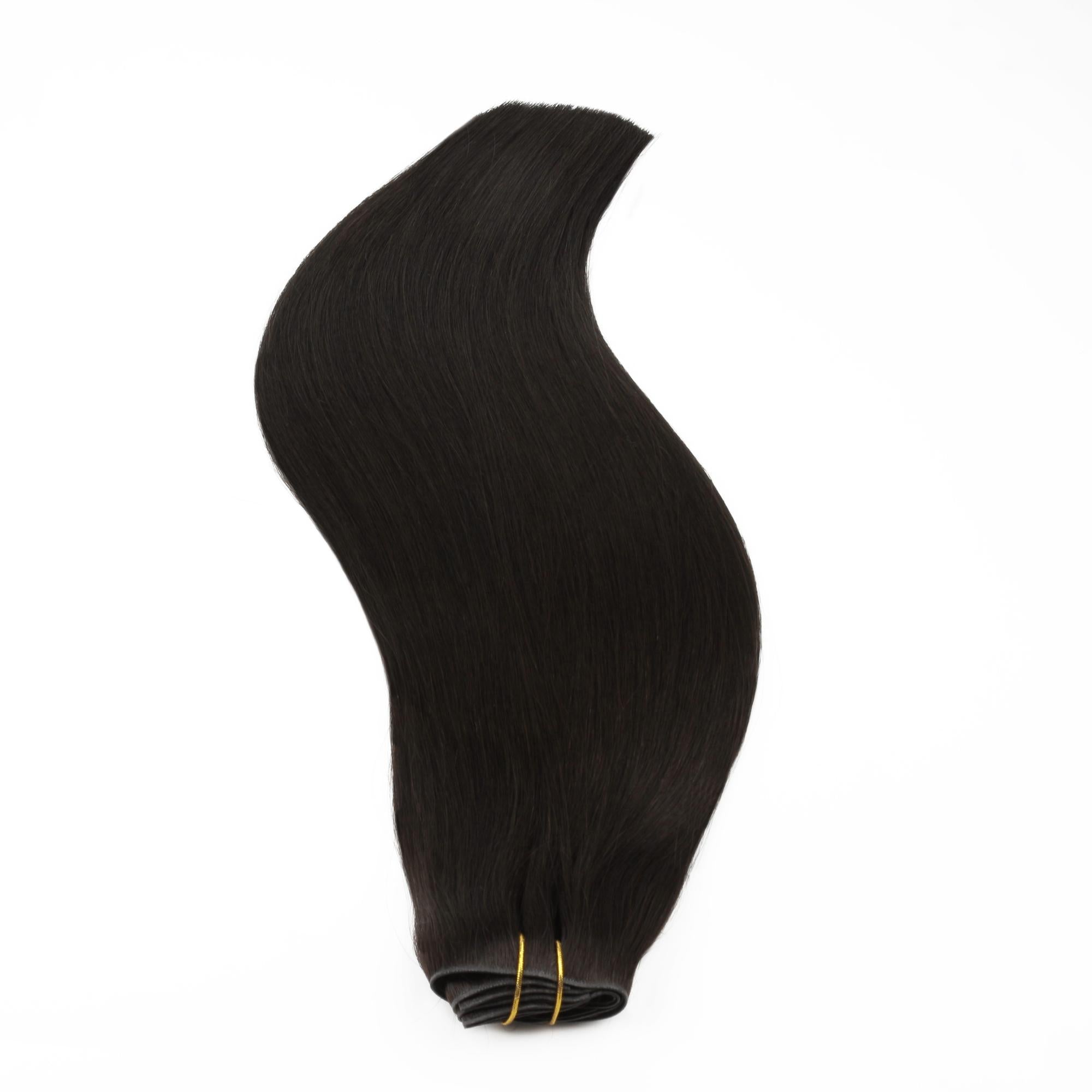 16" Off Black Invisible Clip - ins (140g) - Private Label