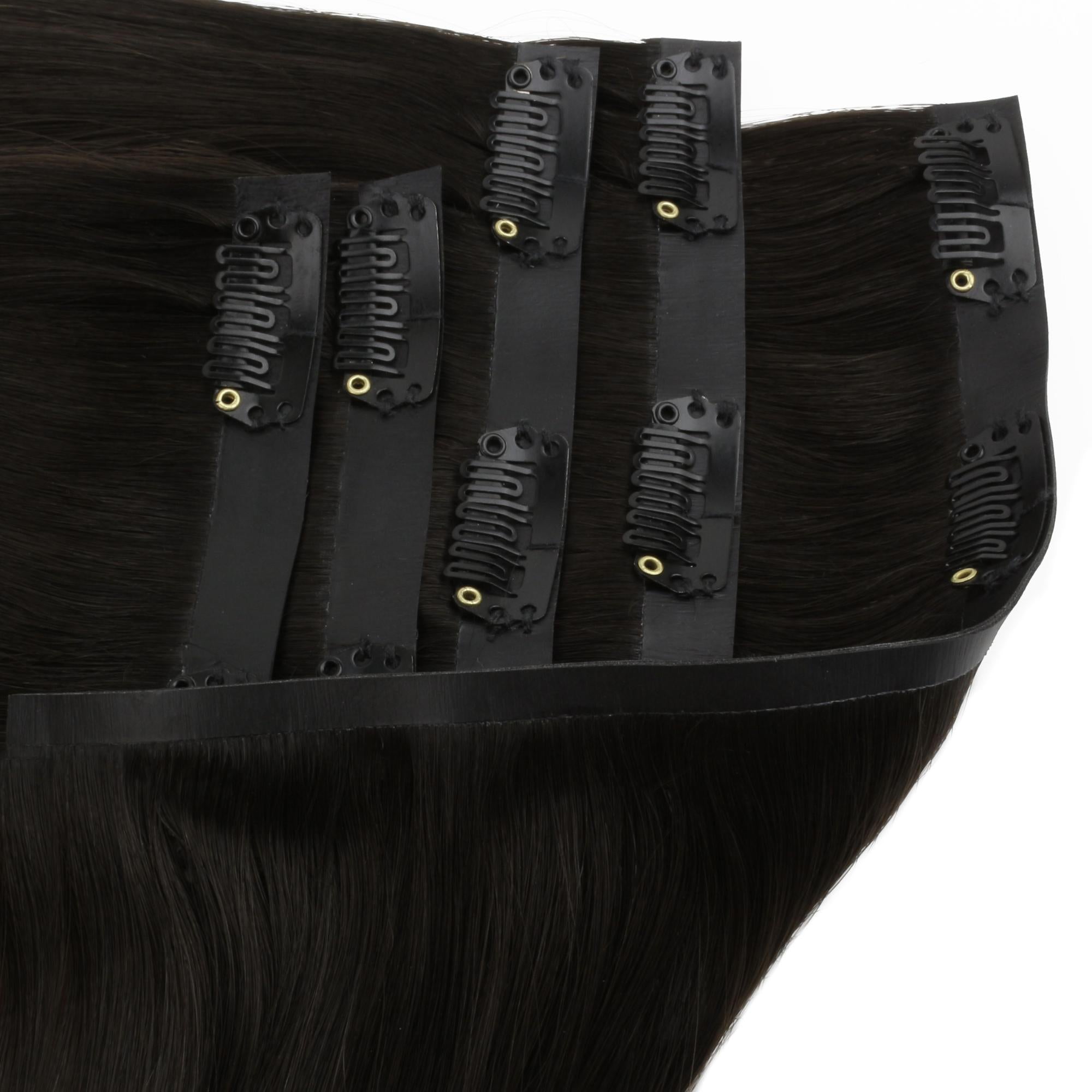 16" Off Black Seamless Clip - ins (140g) - Private Label