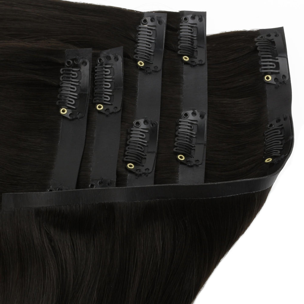 16" Off Black Seamless Clip - ins (140g) - Private Label