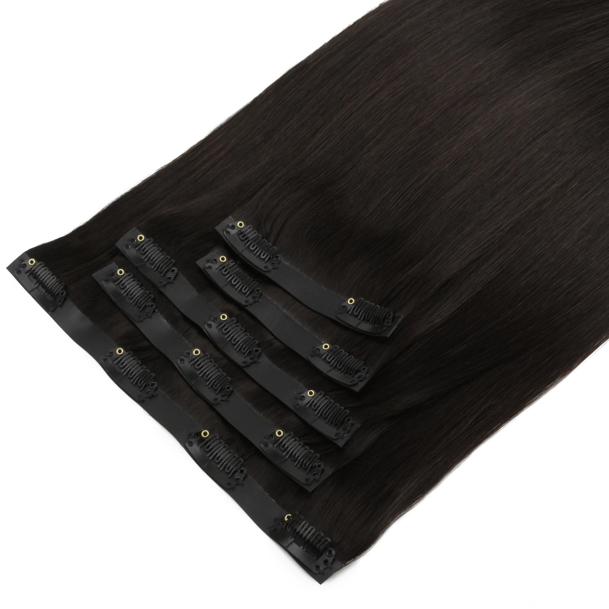 16" Off Black Seamless Clip - ins (140g) - Private Label