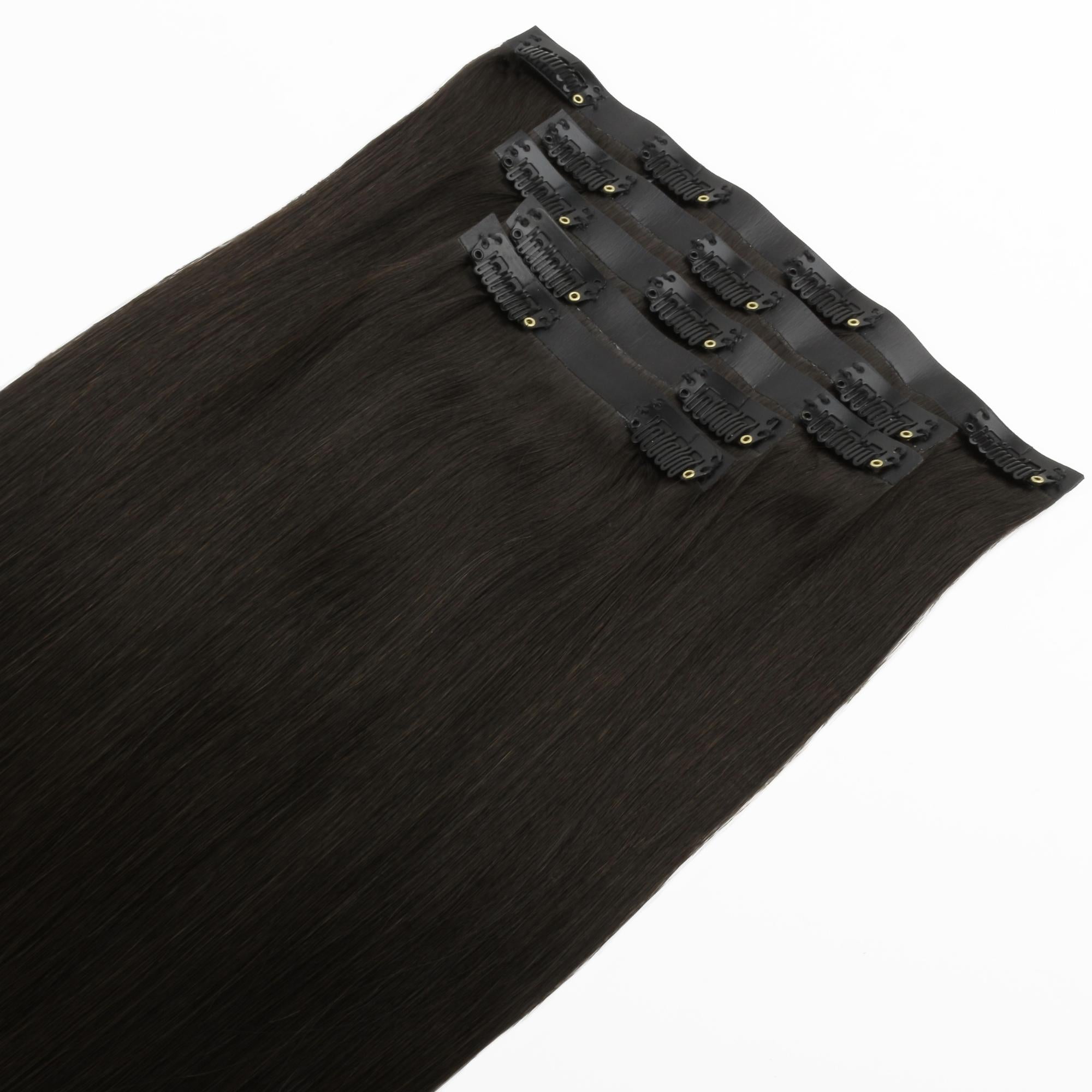 16" Off Black Seamless Clip - ins (140g) - Private Label