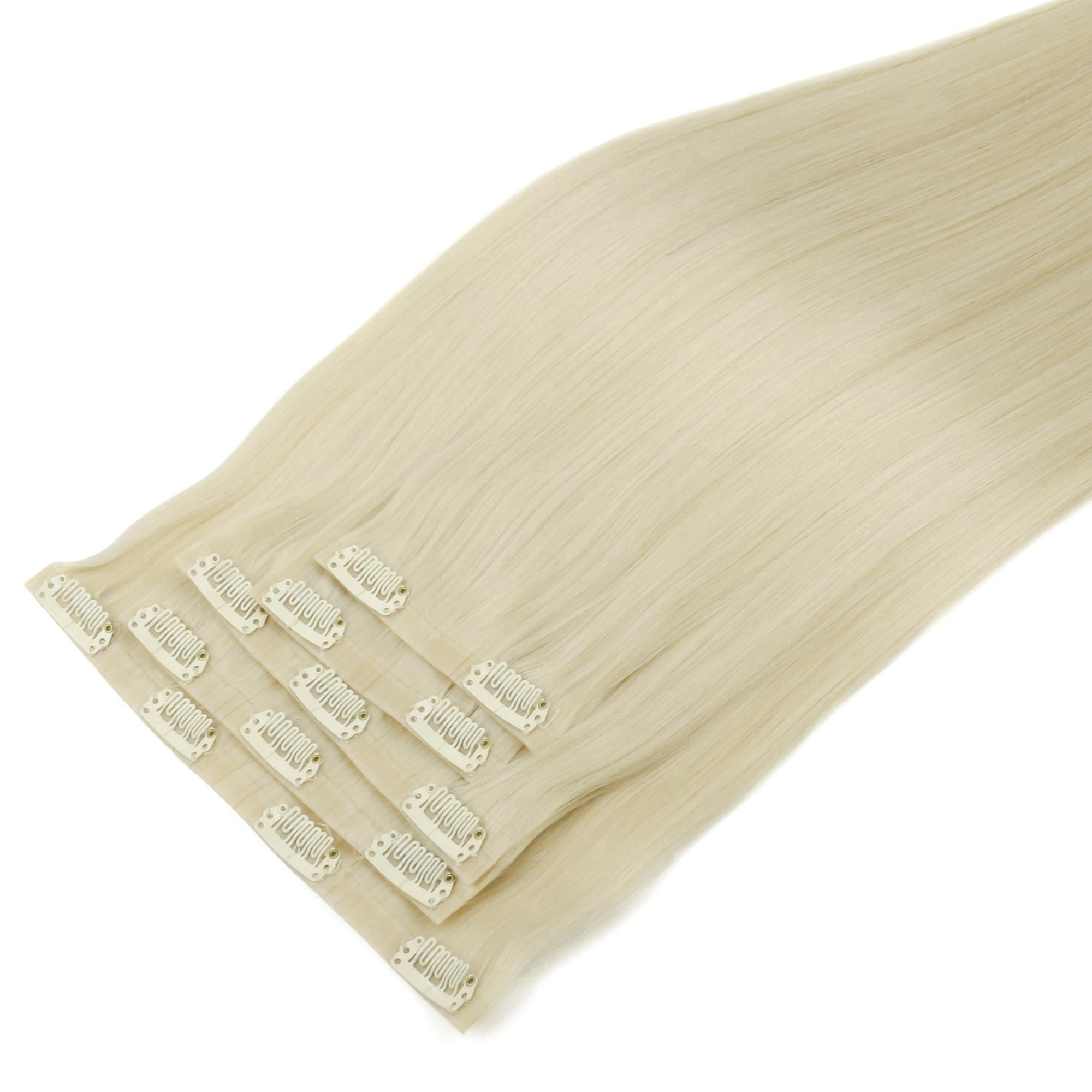 16" Platinum Blonde Invisible Clip - ins (140g) - Private Label