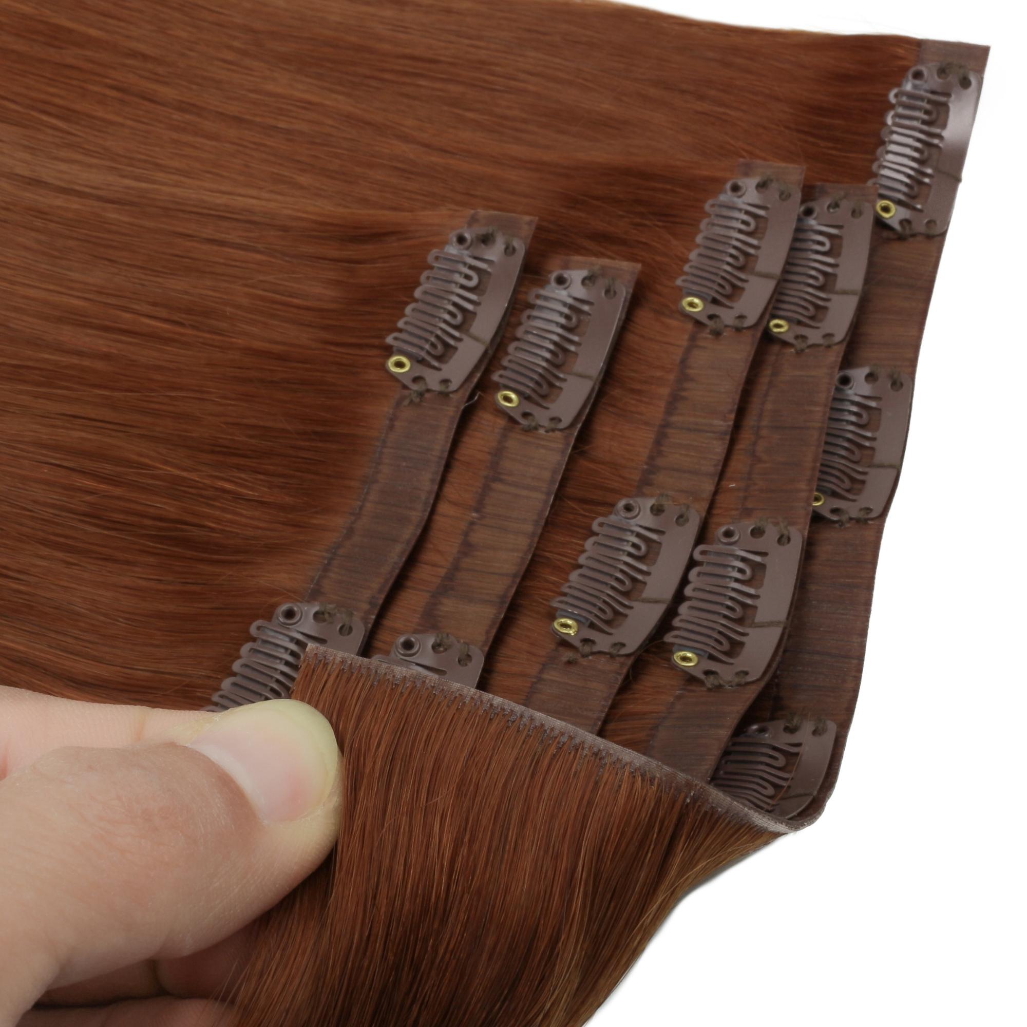 16" Rich Copper Auburn Invisible Clip - ins (140g) - Private Label