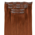 16" Rich Copper Auburn Seamless Clip - ins (140g) - Private Label