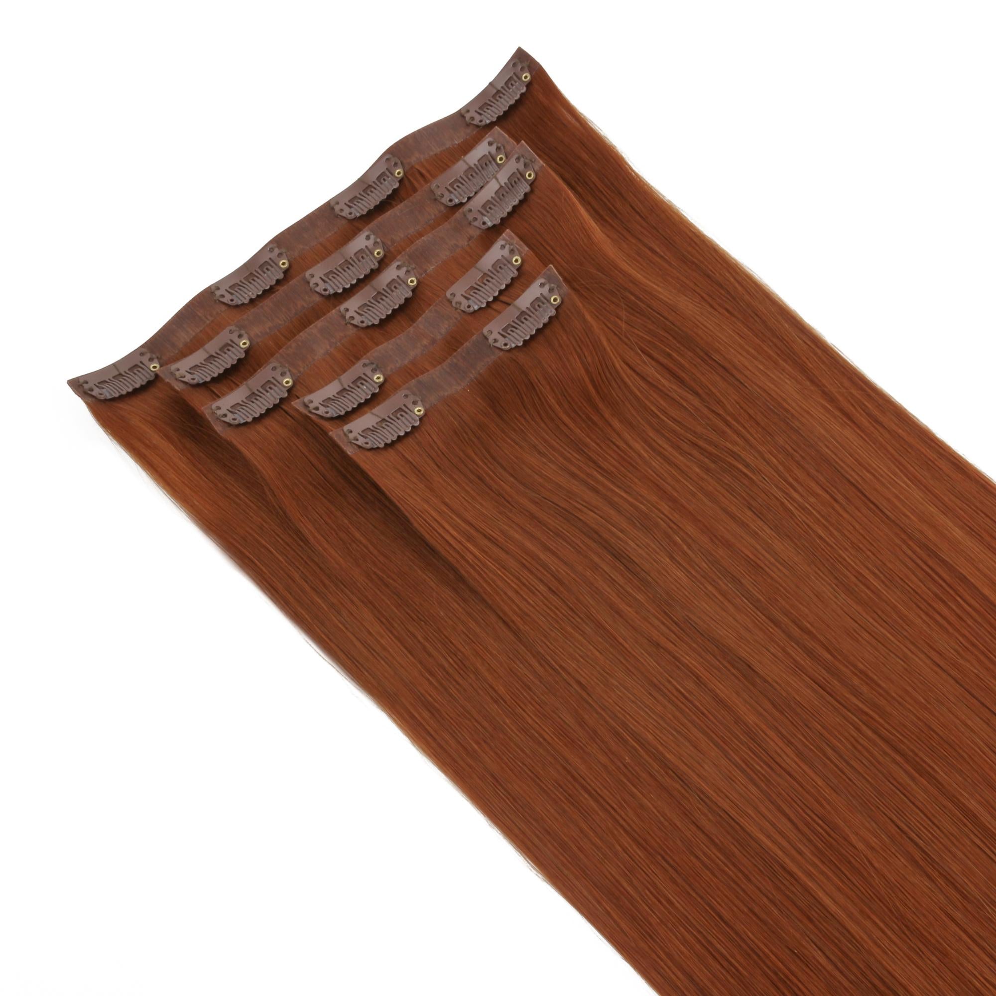 16" Rich Copper Auburn Seamless Clip - ins (140g) - Private Label