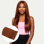 16" Rich Copper Auburn Seamless Clip - ins (140g) - Private Label