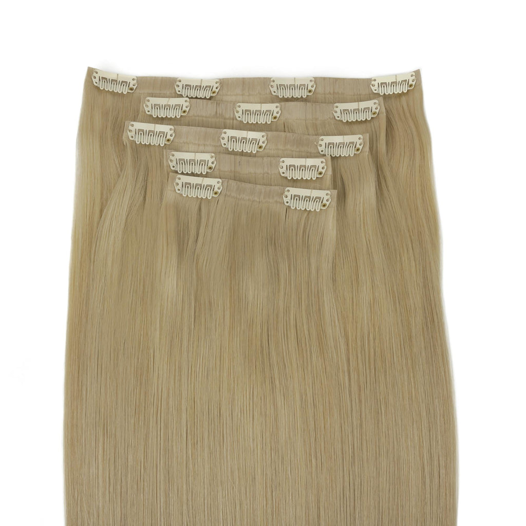 16" Warm Honey Blonde Invisible Clip - ins (140g) - Private Label