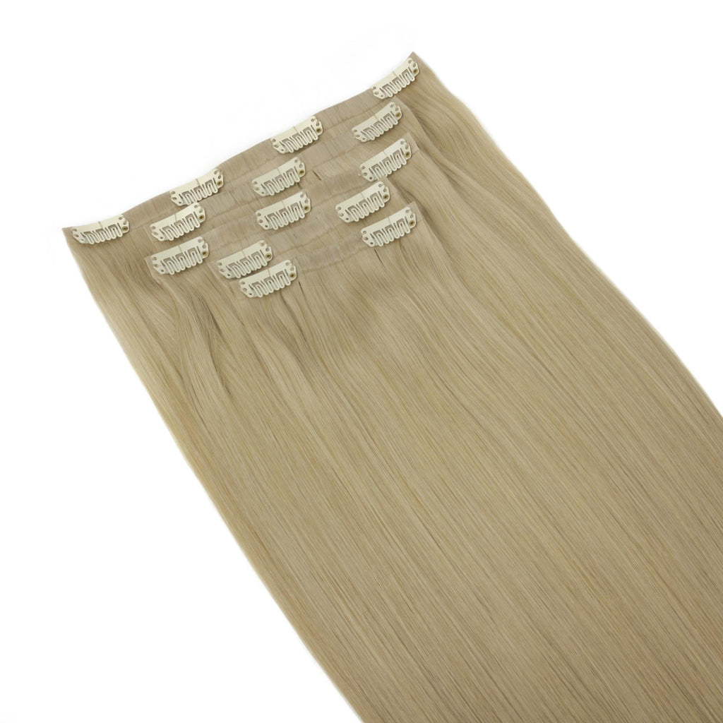 16" Warm Honey Blonde Invisible Clip - ins (140g) - Private Label