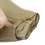 16" Warm Honey Blonde Invisible Clip - ins (140g) - Private Label