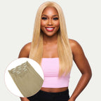16" Warm Honey Blonde Invisible Clip - ins (140g) - Private Label