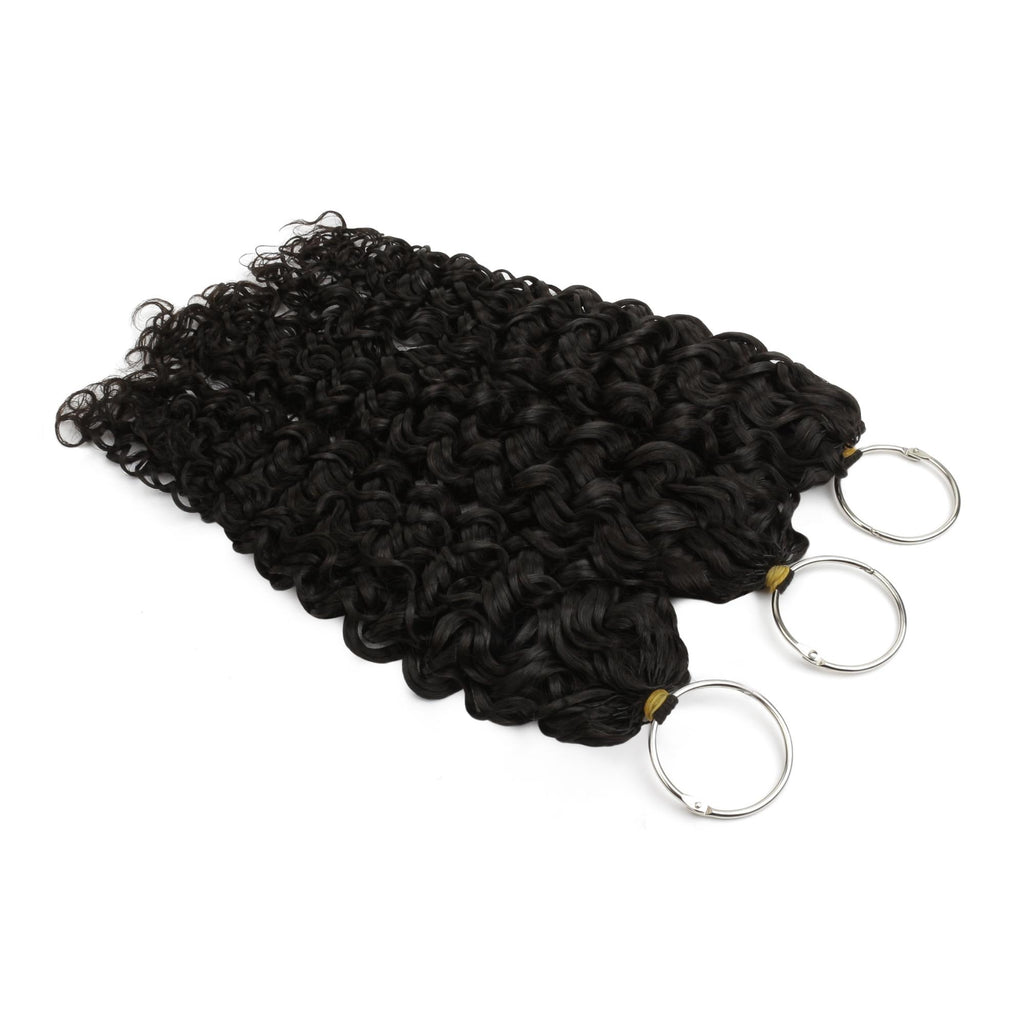 16" Water Wave Feather Crochet Human Hair - Private Label