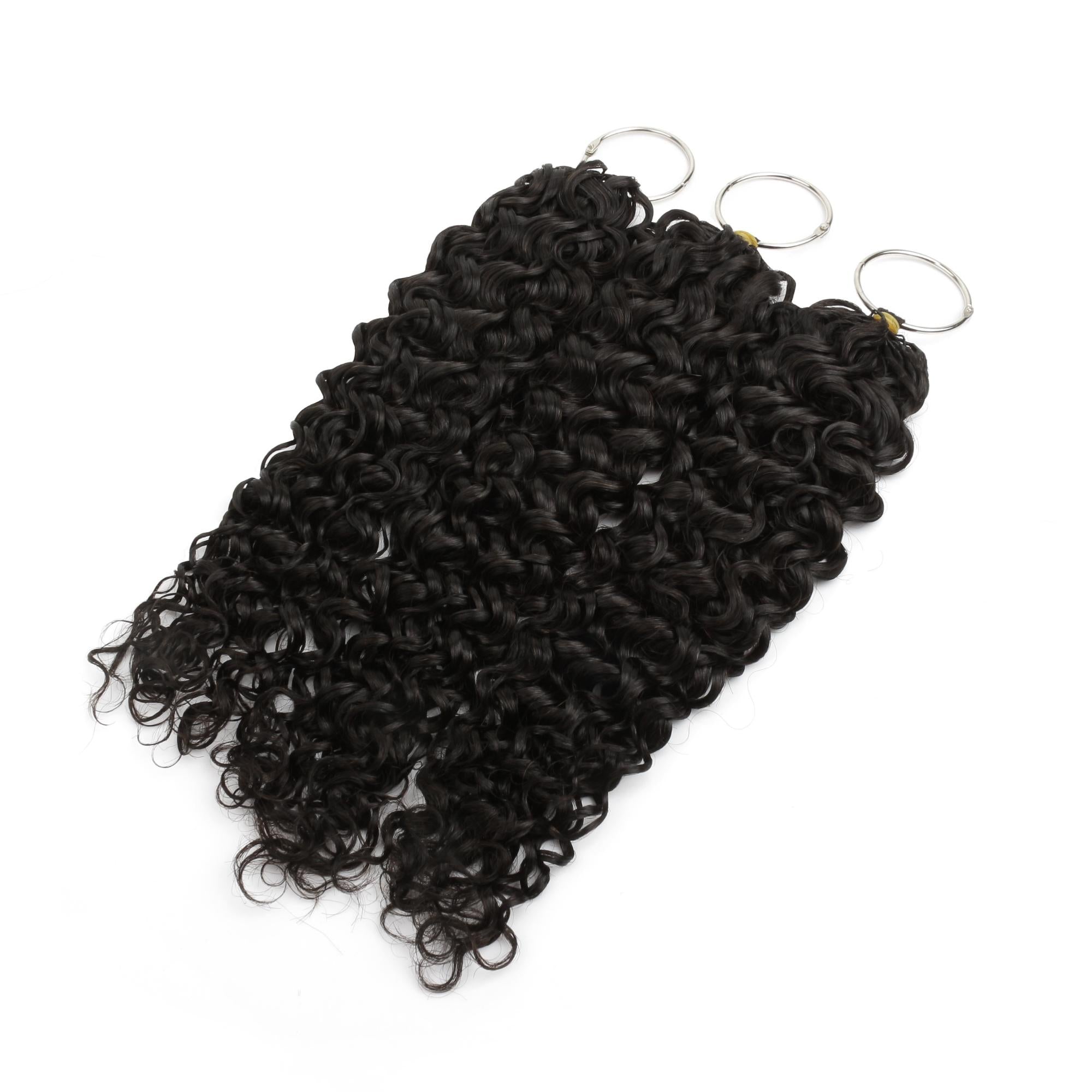 16" Water Wave Feather Crochet Human Hair - Private Label