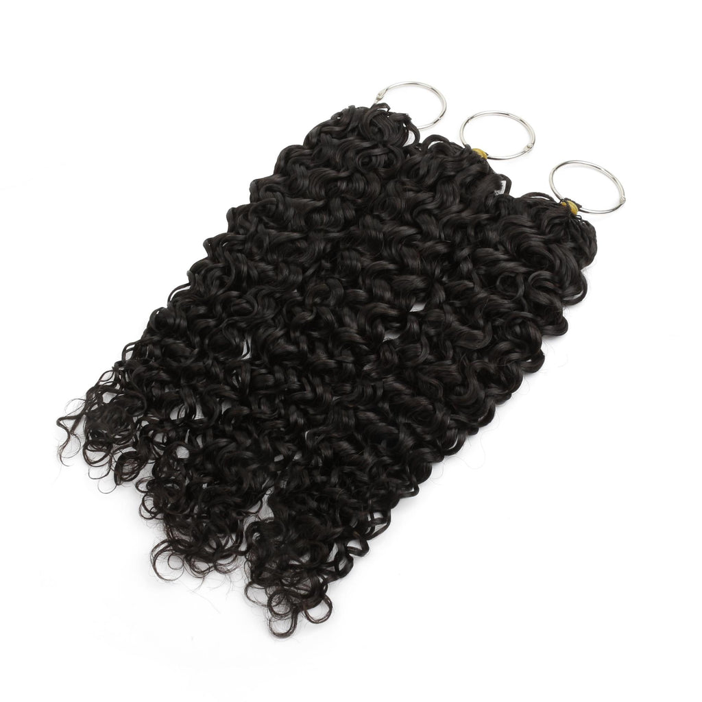 16" Water Wave Feather Crochet Human Hair - Private Label