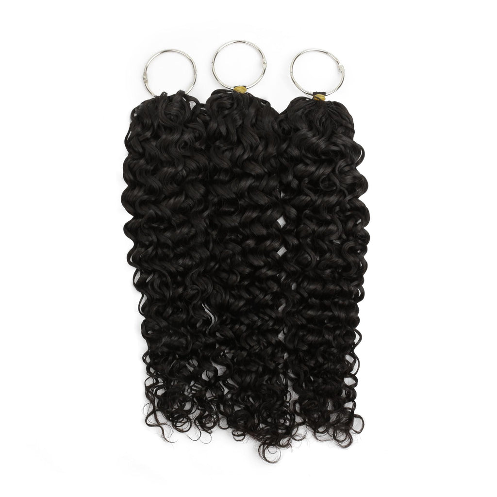 16" Water Wave Feather Crochet Human Hair - Private Label