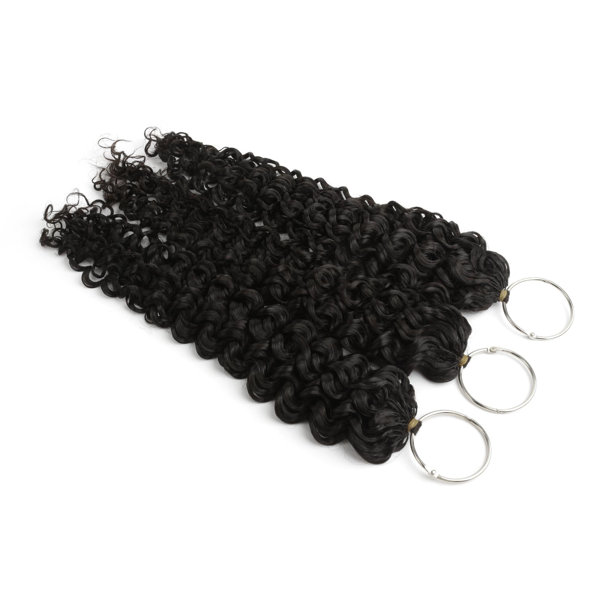 16" Water Wave Feather Crochet Human Hair - Private Label