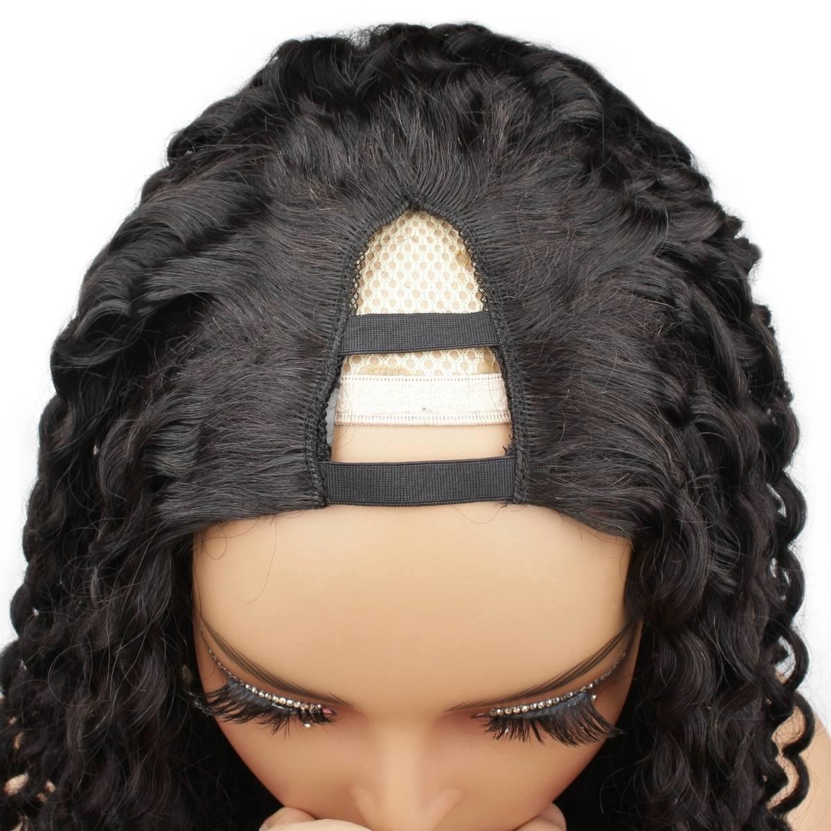 Deep Curl V Part 100% Human Hair Wig - Private Label