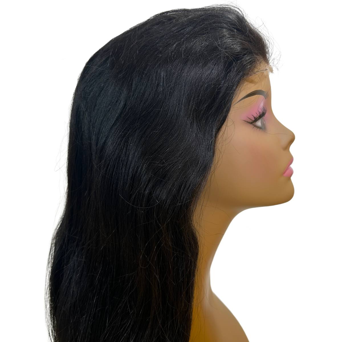 Glueless Jet Black Straight 5x5 HD Closure Wig 26" SALE